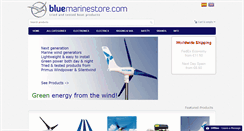 Desktop Screenshot of bluemarinestore.com