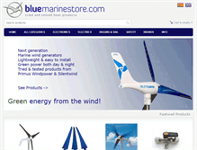 Tablet Screenshot of bluemarinestore.com